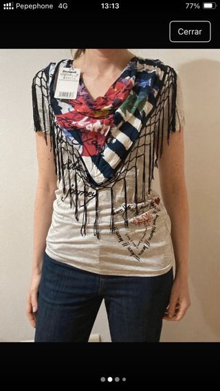 Camiseta Desigual Talla Única Multicolor