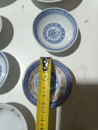 Lote 11 piezas porcelana asiática