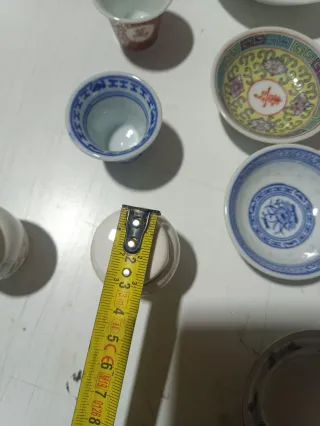 Lote 11 piezas porcelana asiática