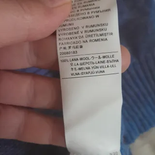 Maglione Benetton Uomo Lana Blu Taglia XL