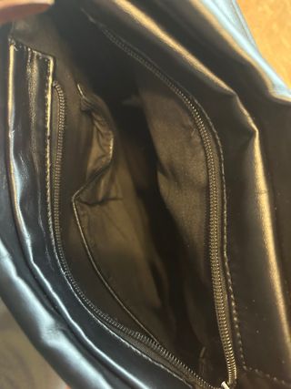 Zaino nero trapuntato con stella