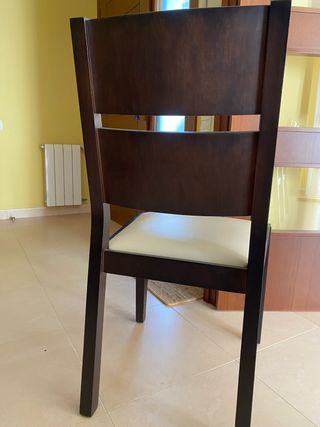 Mesa comedor cristal y 8 sillas