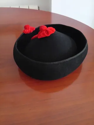 Sombrero Calañés Negro y Rojo