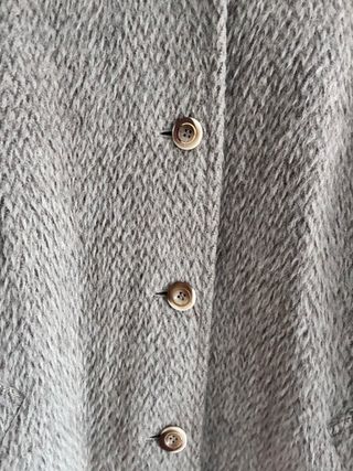 Abrigo Lana Virgen El Corte Inglés Beige/Gris