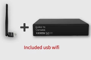 Receptor TDT Ostark EURO T2 con Antena WiFi