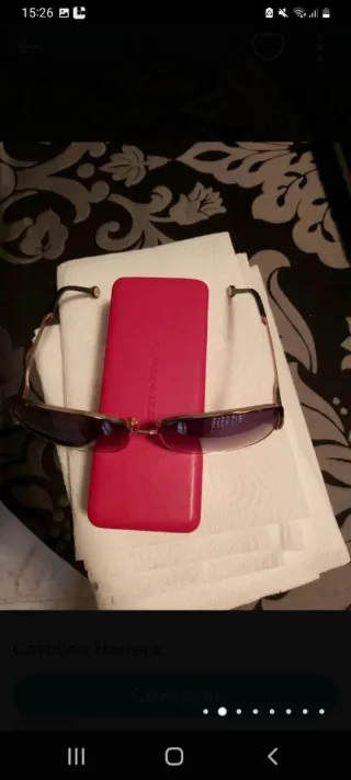 Gafas de sol Carolina Herrera doradas