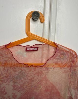 Top 2YK Vintage Malla Estampado