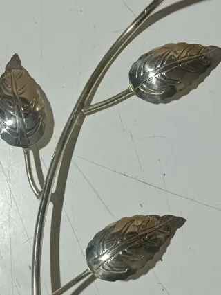 Lote Rosa y Margarita Metal Plata