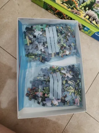 Lote 3 puzzles dinosaurios 100 piezas