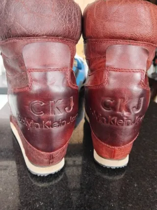 Botines CK Jeans Rojos/Marrones