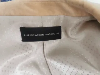 Chaqueta Purificación García Beige Talla M