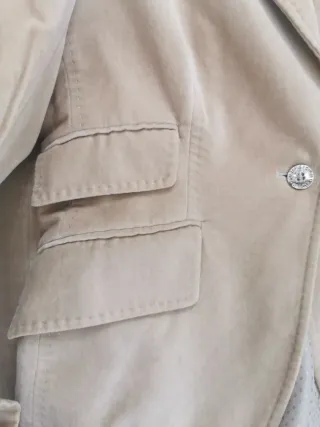 Chaqueta Purificación García Beige Talla M