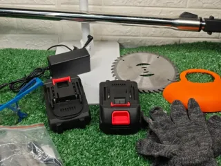 Desbrozadora Eléctrica 2 Baterías y Accesorios