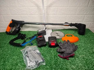 Desbrozadora Eléctrica 2 Baterías y Accesorios