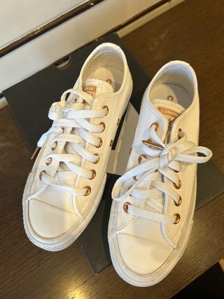 Converse All Star Lift Mixed Metals Blancas