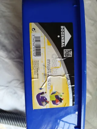 Cubo multiusos azul con asa