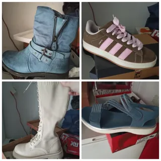 Lote de calzado: Botas y sandalias