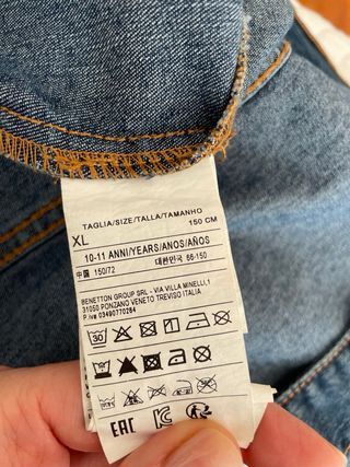 Chaqueta vaquera niña Benetton 10-11 años