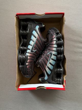 Zapatillas Nike Shox Marrón y Turquesa