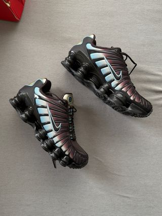 Zapatillas Nike Shox Marrón y Turquesa