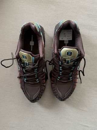 Zapatillas Nike Shox Marrón y Turquesa