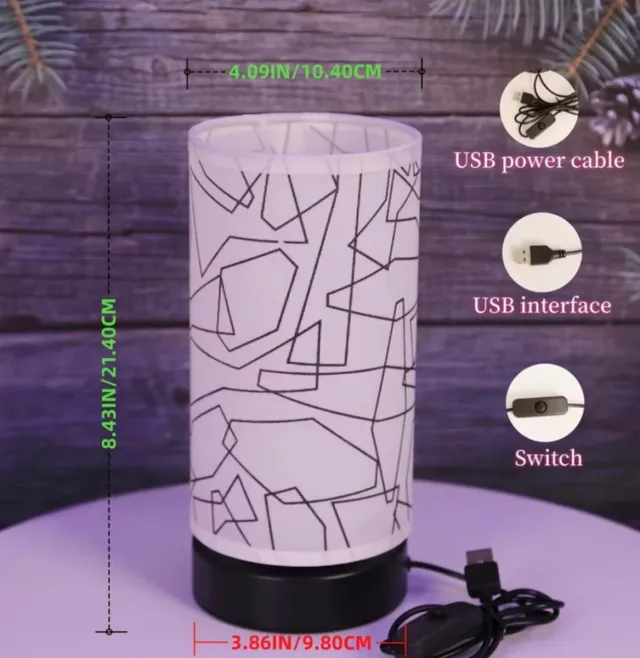 A ESTRENAR Lote 2 lámparas de mesa de noche