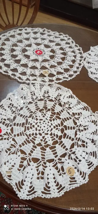 Manteles de ganchillo hechos a mano