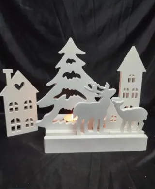 Portavelas Navideño