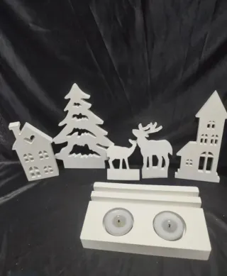 Portavelas Navideño