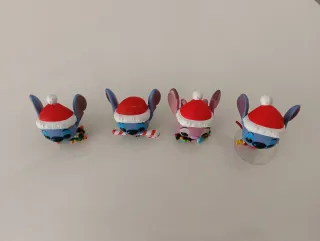 4 Figuras Funko Pop Stitch Navideños