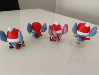 4 Figuras Funko Pop Stitch Navideños