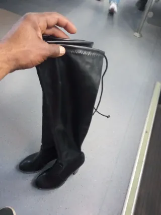 Botas de tacón negras San Valentín