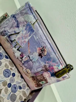 Carteira Sweet Candy com estampa artística