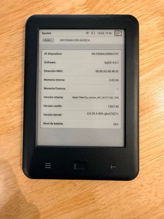 Bq Cervantes Touch E-reader Negro