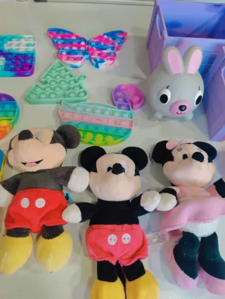 Lote Juguetes: Mickey, Minnie, tablet popits etc.
