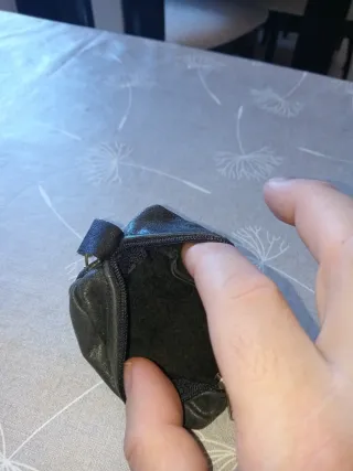 Monedero con cremallera y anilla