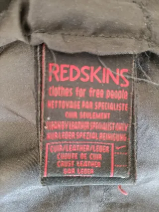 Chaqueta Redskins cuero búfalo M/L Medidas indicad