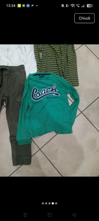 Set bambino 7/8 anni 128-131cm