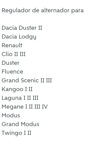 Regulador Alternador Bosch Renault Dacia 14V