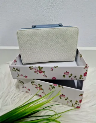 Carteira Coveri Collection Azul e Branca