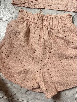 Conjunto Verano Broderie Anglaise Rosa