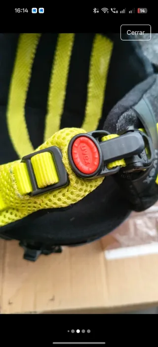 Casco esquí infantil UVEX azul