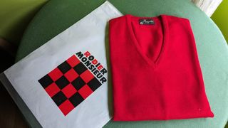 Jersey Pangolin cuello en pico - pura Lana Virgen