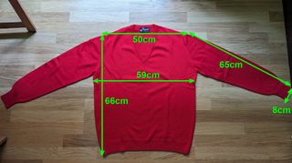 Jersey Pangolin cuello en pico - pura Lana Virgen