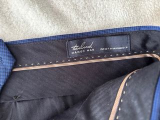 Traje Mango Hombre Azul