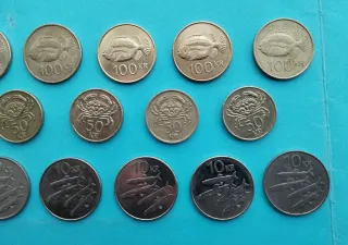 Lote 18 Monedas Kronur Islandia