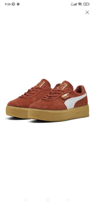 Zapatillas Puma Marrones y Blancas