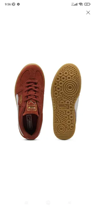 Zapatillas Puma Marrones y Blancas