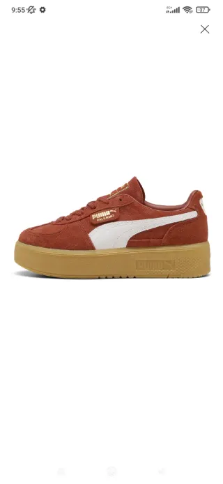 Zapatillas Puma Marrones y Blancas