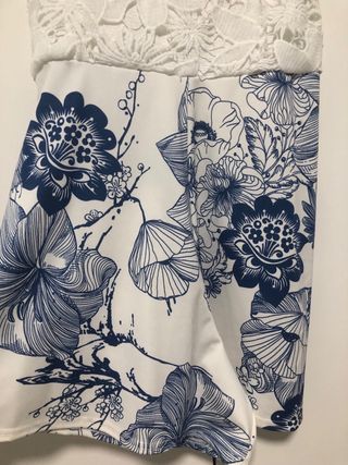 Mono Verano Blanco y Azul